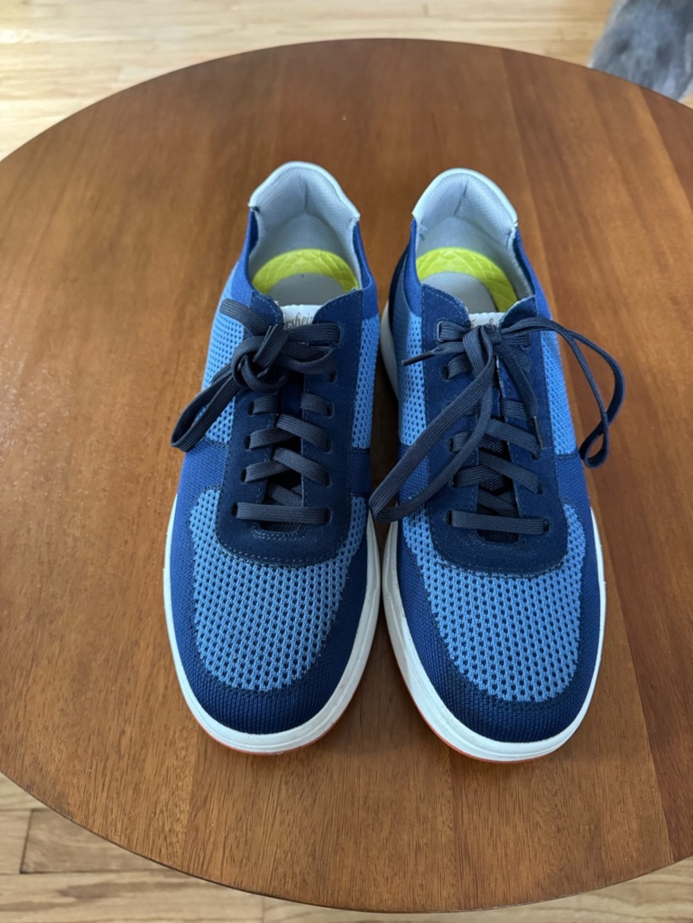 Florsheim Men's Blue Knit Lace-Up Sneakers, M9